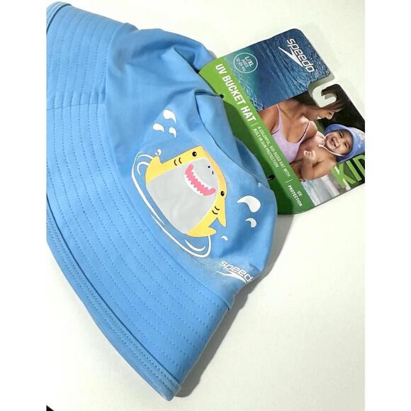 Speedo Kids UV Bucket Hat Light Blue UV 50+ Lightweight L/XL (12-24 mons) - NEW - Picture 5 of 6